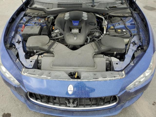 ZAM57RTA5F1140201 - 2015 MASERATI GHIBLI S BLUE photo 11