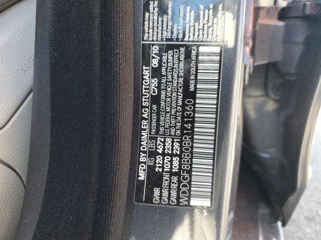 WDDGF8BB0BR141360 - 2011 MERCEDES-BENZ C 300 4MATIC GRAY photo 13