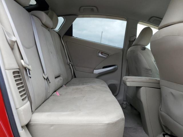 JTDKN3DU8B1370263 - 2011 TOYOTA PRIUS წითელი ფოტო 10
