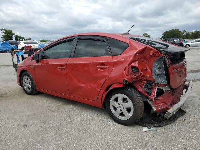 JTDKN3DU8B1370263 - 2011 TOYOTA PRIUS წითელი ფოტო 2