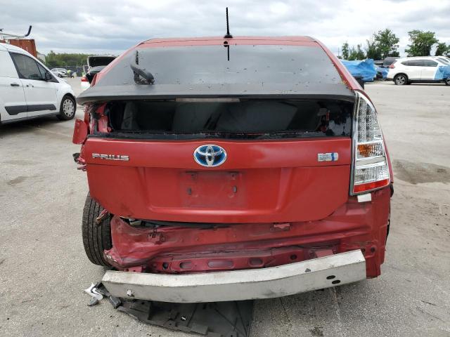 JTDKN3DU8B1370263 - 2011 TOYOTA PRIUS წითელი ფოტო 6