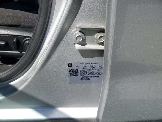 1G1ZD5ST1MF074572 - 2021 CHEVROLET MALIBU LT SILVER photo 12