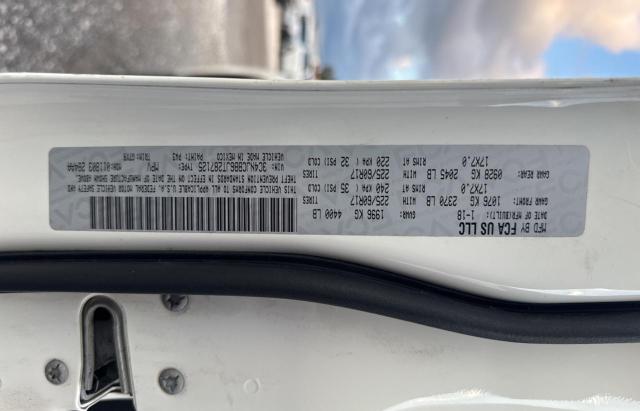 3C4NJCBB6JT287125 - 2018 JEEP COMPASS LATITUDE WHITE photo 10