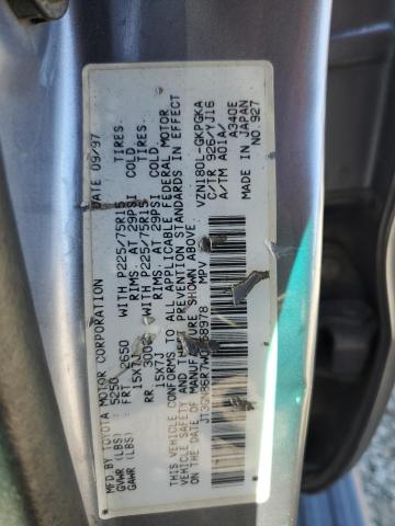 JT3GN86R7W0058978 - 1998 TOYOTA 4RUNNER SR5 Mavi foto 13