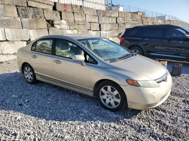 1HGFA15548L088418 - 2008 HONDA CIVIC LX ბეჟი ფოტო 4