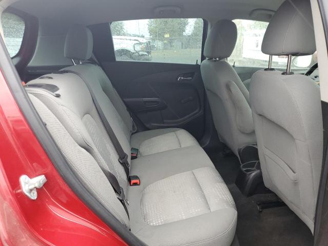 1G1JA6SH4C4209965 - 2012 CHEVROLET SONIC LS წითელი ფოტო 10