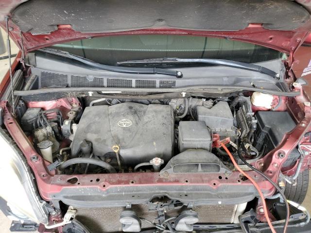 5TDKZ3DC3HS834096 - 2017 TOYOTA SIENNA LE ბურგუნდია ფოტო 12