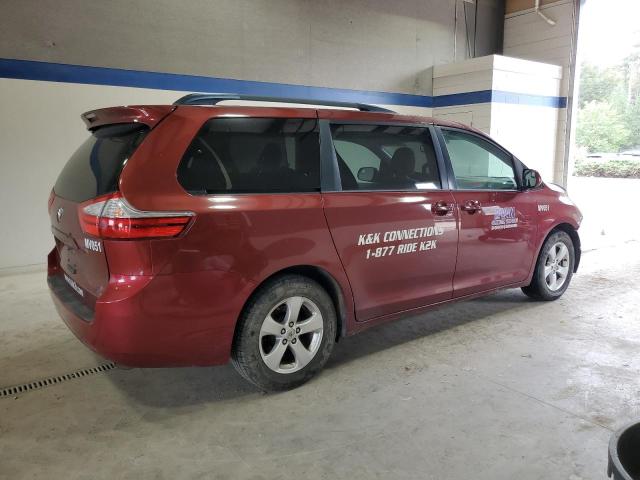 5TDKZ3DC3HS834096 - 2017 TOYOTA SIENNA LE ბურგუნდია ფოტო 3