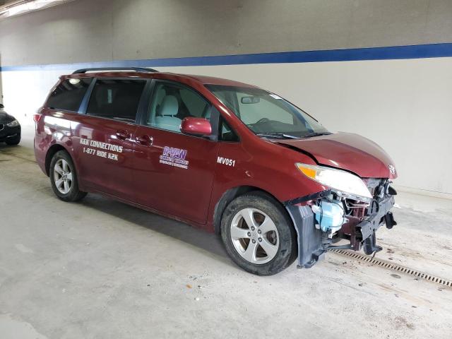5TDKZ3DC3HS834096 - 2017 TOYOTA SIENNA LE ბურგუნდია ფოტო 4