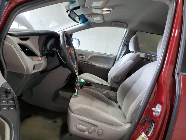 5TDKZ3DC3HS834096 - 2017 TOYOTA SIENNA LE ბურგუნდია ფოტო 7