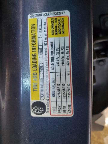 2GNFLCEK0D6382077 - 2013 CHEVROLET EQUINOX LS BLUE photo 12