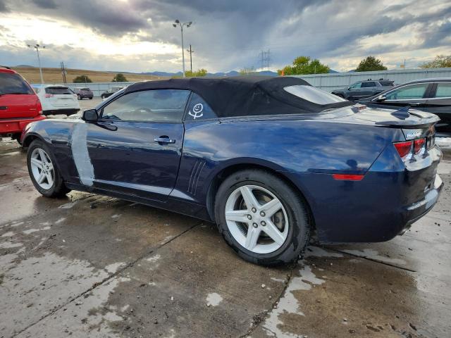 2G1FB3D37C9179683 - 2012 CHEVROLET CAMARO LT BLUE photo 2