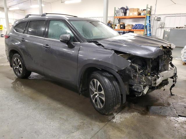 5TDHZRBH0NS234935 - 2022 TOYOTA HIGHLANDER XLE GRAY photo 4