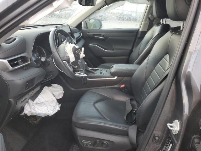 5TDHZRBH0NS234935 - 2022 TOYOTA HIGHLANDER XLE GRAY photo 7