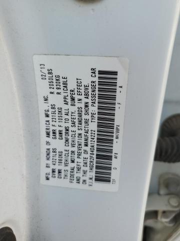 1HGCR2F84DA124222 - 2013 HONDA ACCORD EXL WHITE photo 12