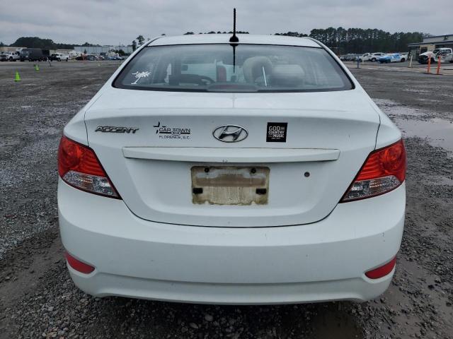 KMHCT4AE8DU496908 - 2013 HYUNDAI ACCENT GLS თეთრი ფოტო 6