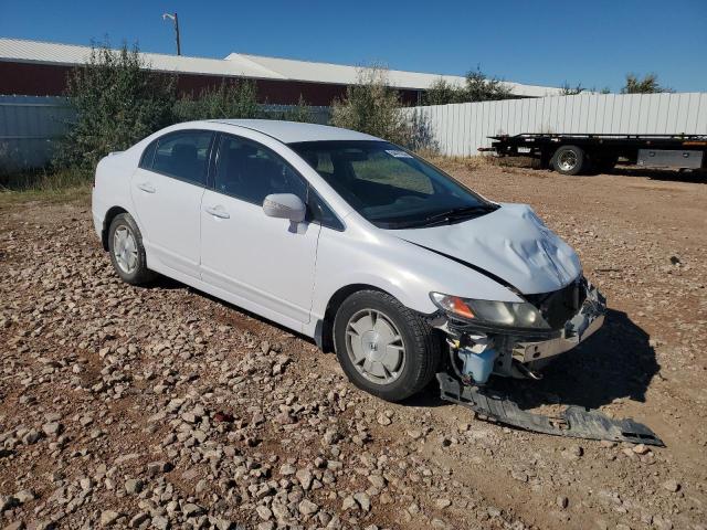 JHMFA36279S011711 - 2009 HONDA CIVIC HYBRID WHITE photo 4