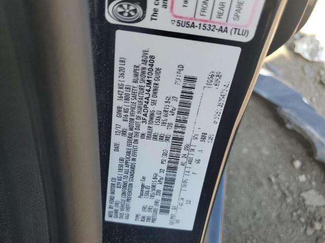 3FADP4AJ4JM100408 - 2018 FORD FIESTA S 黑色 照片 12