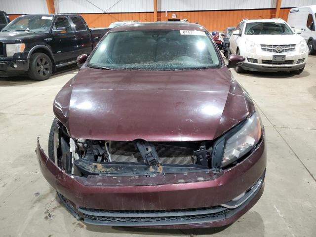 1VWCM7A31CC099575 - 2012 VOLKSWAGEN PASSAT SEL BURGUNDY photo 5