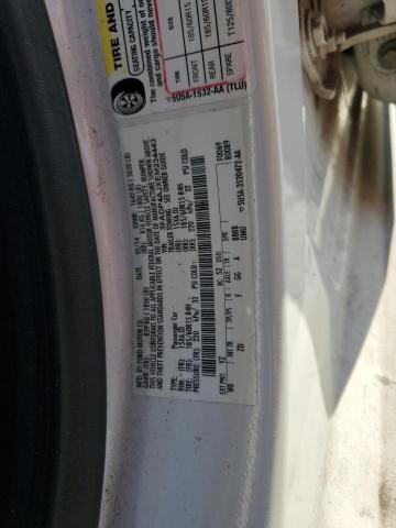 3FADP4AJXEM234443 - 2014 FORD FIESTA S WHITE photo 13