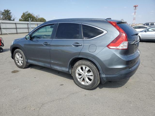 JHLRM3H74CC007683 - 2012 HONDA CR-V EXL GRAY photo 2