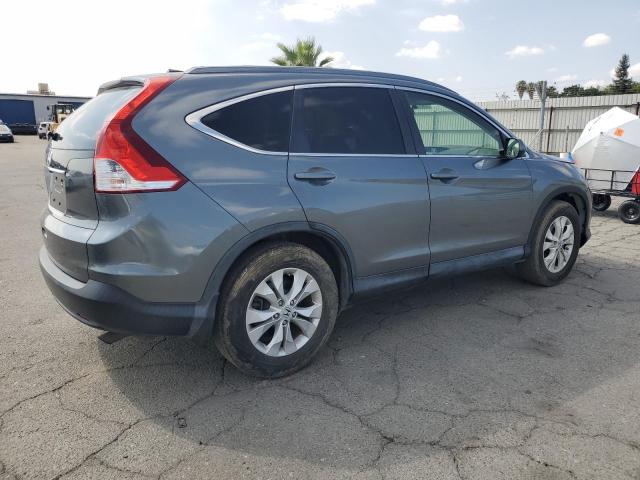 JHLRM3H74CC007683 - 2012 HONDA CR-V EXL GRAY photo 3