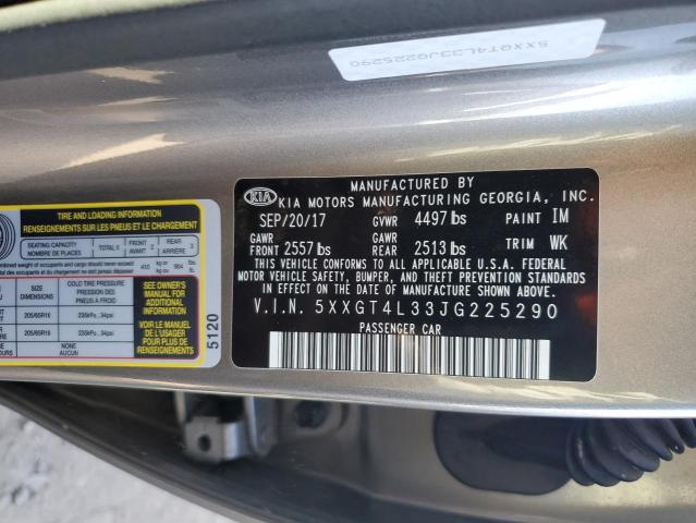 5XXGT4L33JG225290 - 2018 KIA OPTIMA LX 灰色 照片 12