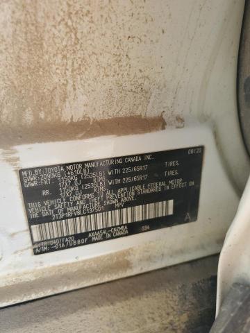 2T3P1RFV8LC137501 - 2020 TOYOTA RAV4 XLE WHITE photo 13