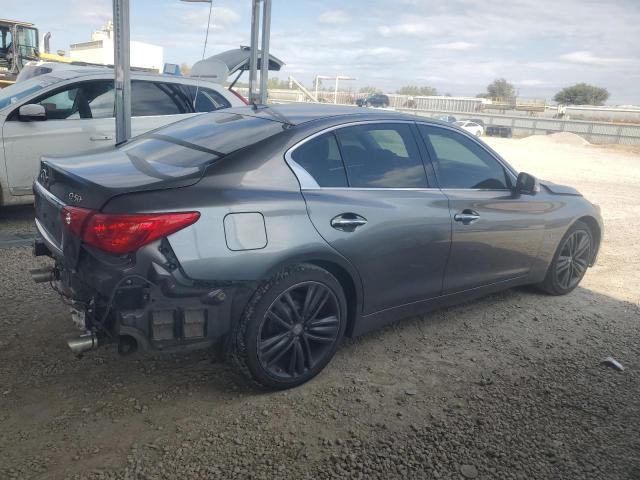 JN1BV7AR0EM680405 - 2014 INFINITI Q50 BASE ნაცრისფერი ფოტო 3