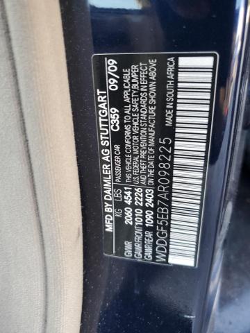 WDDGF5EB7AR098225 - 2010 MERCEDES-BENZ C 300 BLUE photo 13