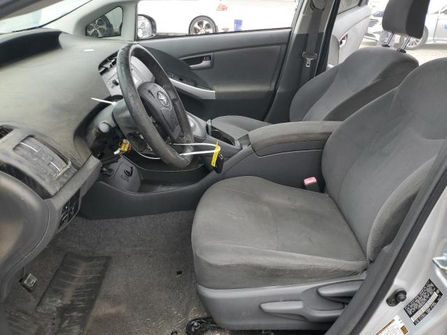 JTDKN3DU8A0121112 - 2010 TOYOTA PRIUS SILVER photo 7