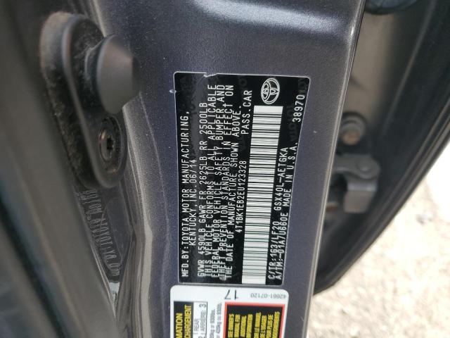 4T1BK1EB2EU123328 - 2014 TOYOTA AVALON BASE 灰色 照片 13