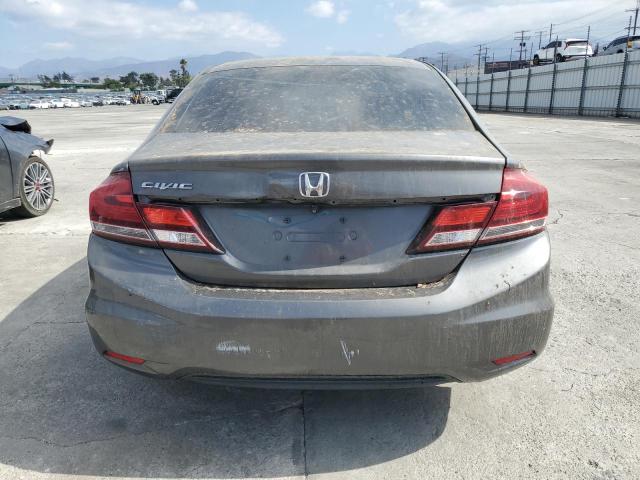 19XFB2F54DE267996 - 2013 HONDA CIVIC LX GRAY photo 6