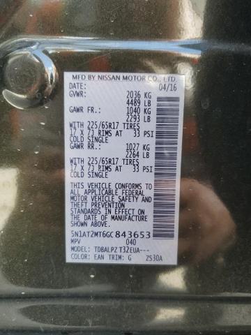 5N1AT2MT6GC843653 - 2016 NISSAN ROGUE S GREEN photo 14