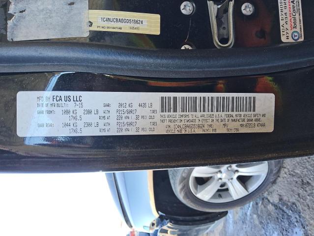 1C4NJCBA0GD518624 - 2016 JEEP COMPASS SPORT Schwarz Foto 13