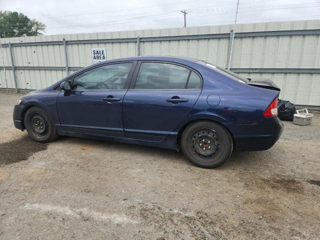 2HGFA16559H505137 - 2009 HONDA CIVIC LX BLUE photo 2