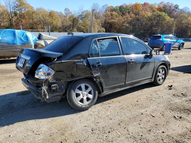 3N1BC11E37L403177 - 2007 NISSAN VERSA S შავი ფოტო 3