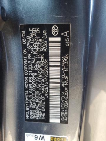 JTKDE167490288656 - 2009 TOYOTA SCION TC ნაცრისფერი ფოტო 12