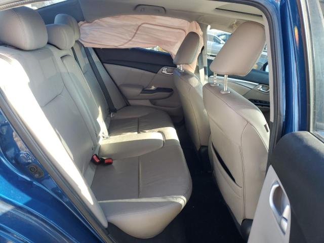 19XFB2F94FE003585 - 2015 HONDA CIVIC EXL ლურჯი ფოტო 10