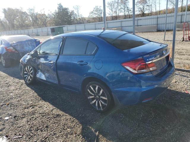 19XFB2F94FE003585 - 2015 HONDA CIVIC EXL ლურჯი ფოტო 2