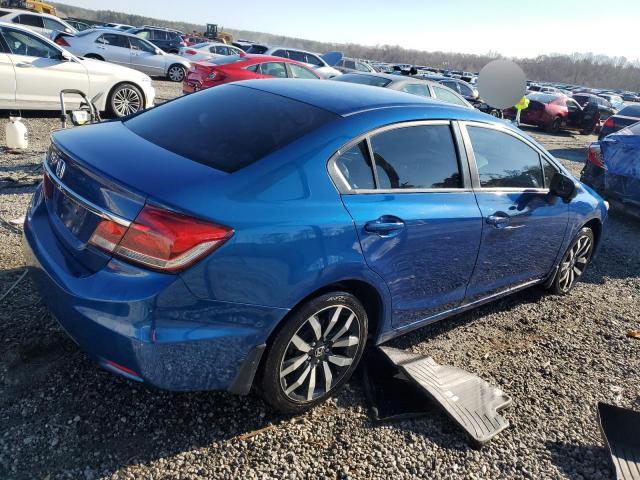 19XFB2F94FE003585 - 2015 HONDA CIVIC EXL ლურჯი ფოტო 3