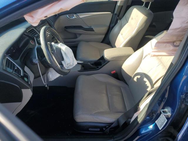 19XFB2F94FE003585 - 2015 HONDA CIVIC EXL ლურჯი ფოტო 7