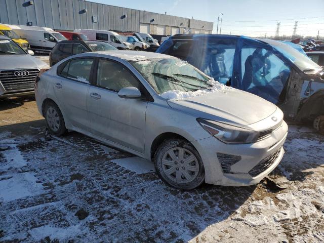3KPA24ADXME386608 - 2021 KIA RIO LX SILVER photo 4