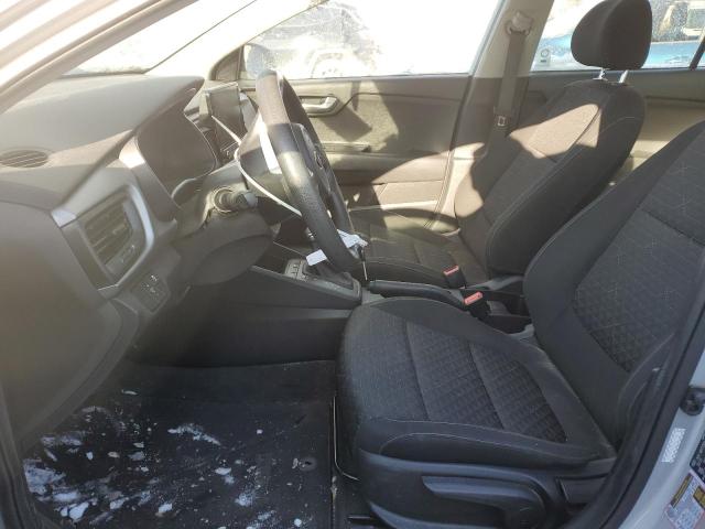 3KPA24ADXME386608 - 2021 KIA RIO LX SILVER photo 7