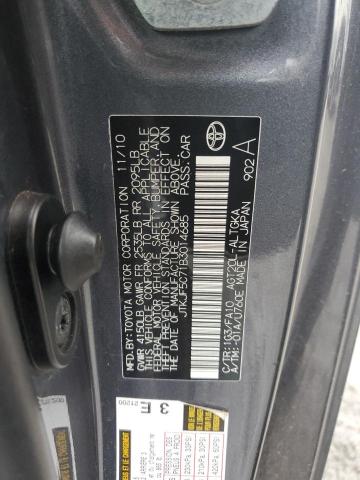 JTKJF5C71B3014685 - 2011 TOYOTA SCION TC 石墨色 照片 12