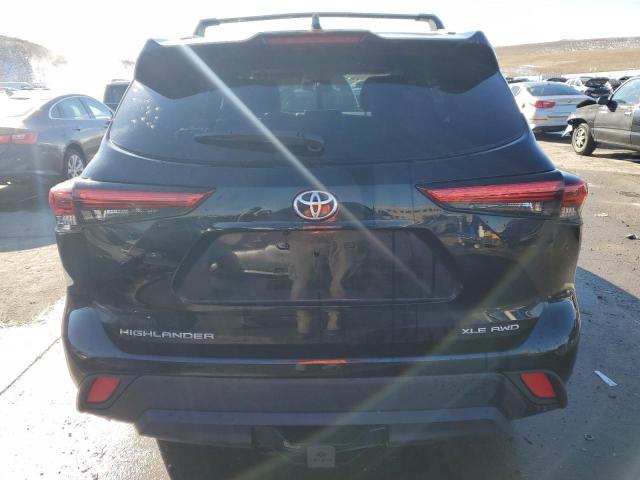 5TDHZRBH9NS231855 - 2022 TOYOTA HIGHLANDER XLE BLACK photo 6
