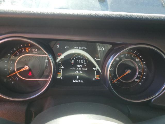 1C4HJXDG0NW165034 - 2022 JEEP WRANGLER UNLIMITED SPORT Մոխրագույն լուսանկար 9