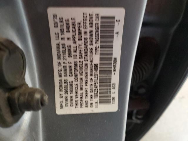 19XZE4F51LE014696 - 2020 HONDA INSIGHT EX SILVER photo 12