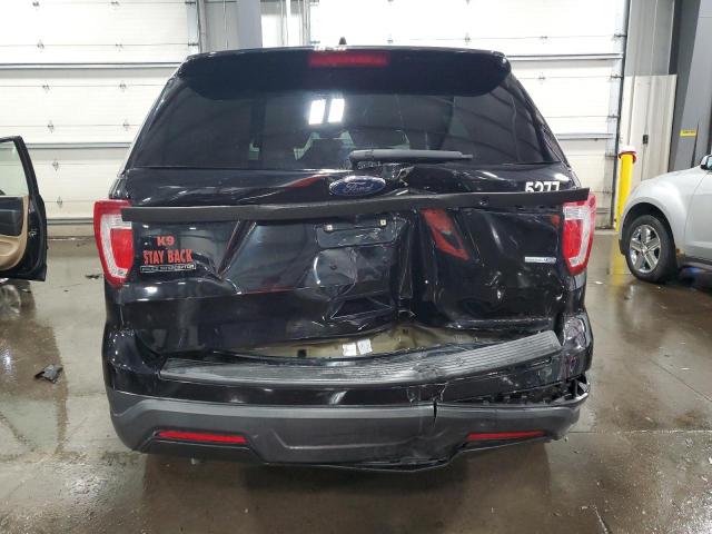 1FM5K8AR7JGB67987 - 2018 FORD EXPLORER POLICE INTERCEPTOR Чорний фото 6