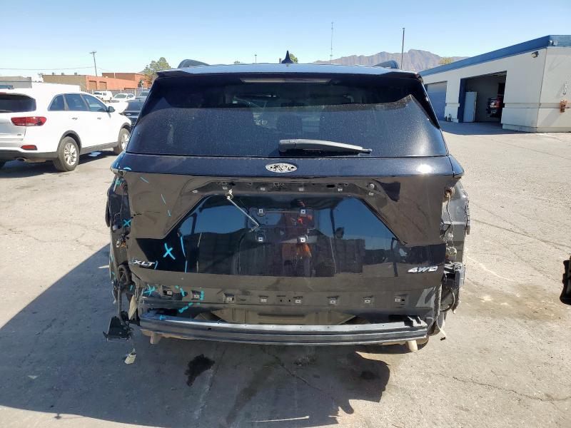 1FMSK8DH4NGB19293 - 2022 FORD EXPLORER XLT BLACK photo 6